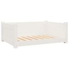 VidaXL Estructura lisa cama de madera blanca para perros, , large image number null