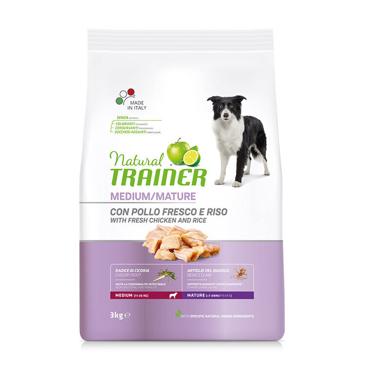 Natural Trainer Mature Medium Pollo pienso para perros1 image number null