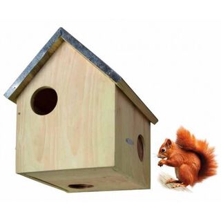 Casa de madera para ardillas