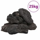 vidaXL Rocas volcánicas negras 25 kg 10-30 cm, , large image number null