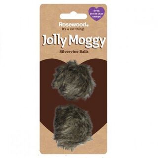 Pack 2 pelotas de pelo Jolly Moggy para gatos color Marrón