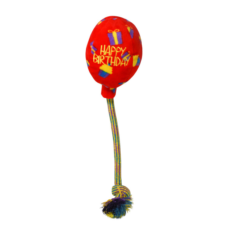 Kong Occasions Birthday Balloon Pelota con cuerda para perros, , large image number null