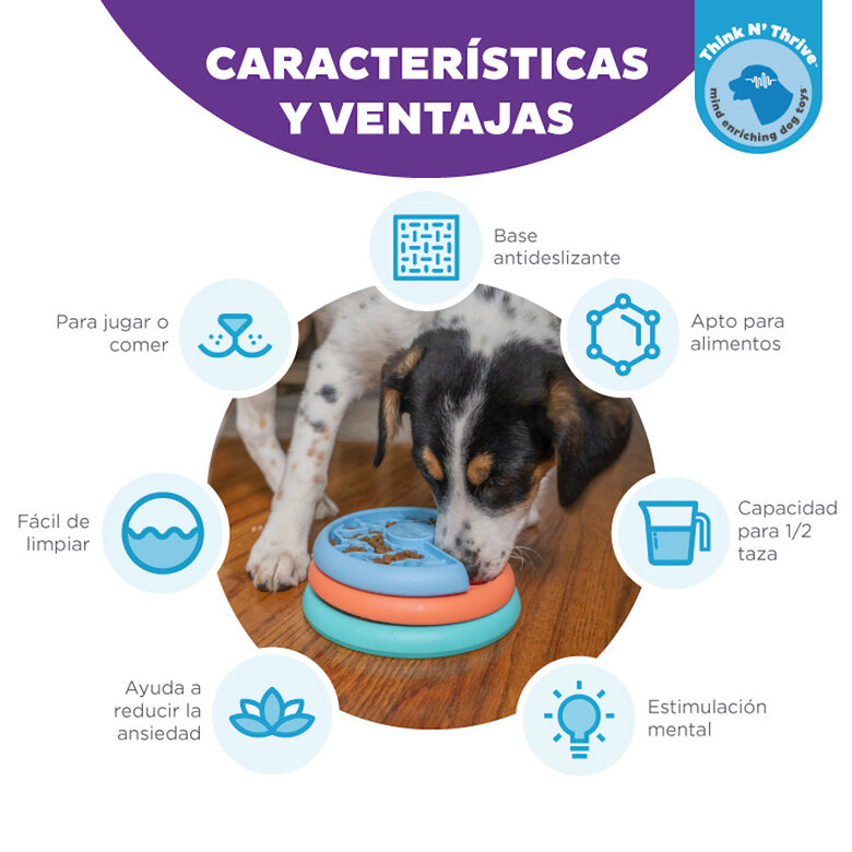 Outward Hound Nina Ottosson Puppy Lickin' Layers Juguete Interactivo con Chuches para cachorros, , large image number null