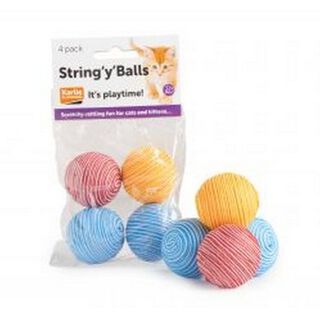 Pack de pelotas String Y Balls para gatos color Varios