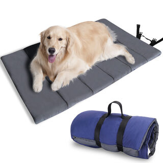 Nobleza Cama Impermeable de Viaje Gris para perros