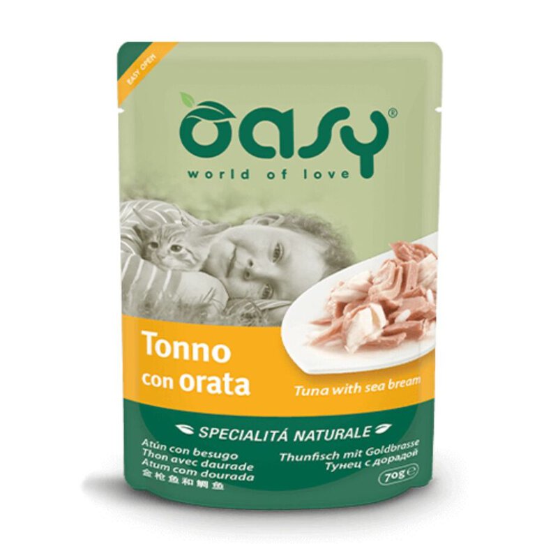 OASY GATO JELLY POUCH 70G ATUN/DORADA, , large image number null