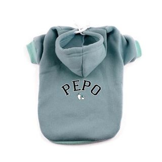 Sudadera Letras en arco para perros color Celeste