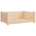 VidaXL Estructura lisa cama de madera para perros, , large image number null