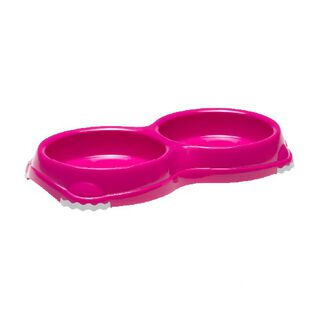 Moderna Mp Comedero Smarty Doble Fucsia para gatos