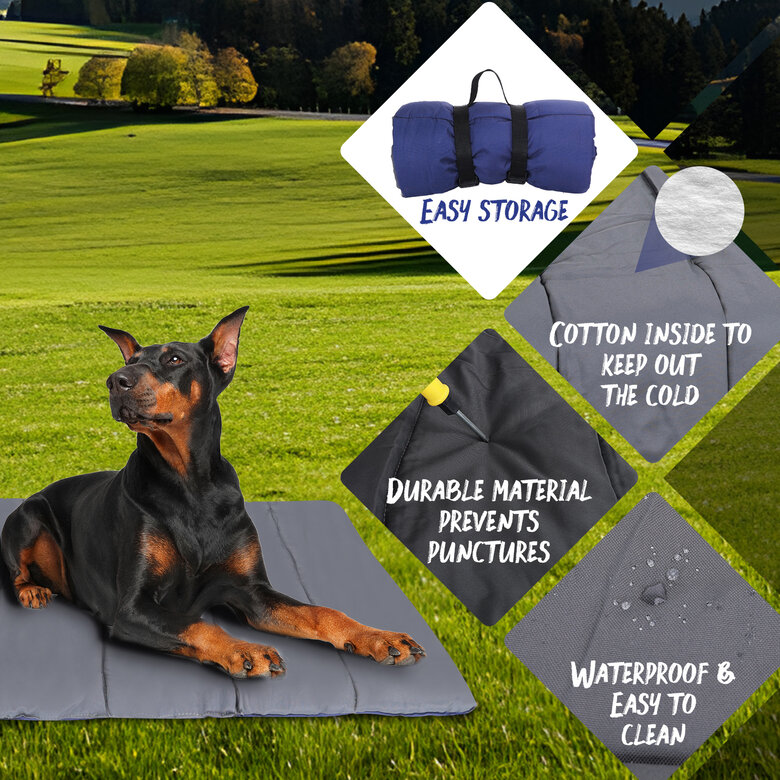 Nobleza Cama para Perros Impermeable, Manta Grande Lavable para Perros,  Colchoneta para Perros para Viajes, Camping, Exterior, 110x68cm, , large image number null