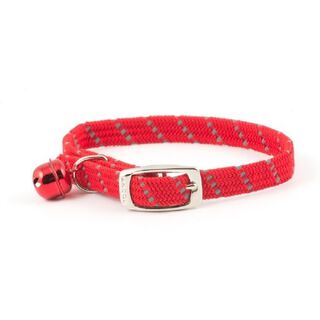 Collar con bandas reflectantes para gatos color Rojo