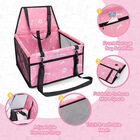 Nobleza - Refuerzo de Coche para Perros, Asiento del Coche de Seguridad para Mascotas Perro Gato Plegable Lavable Viaje Bolsas y Otra Mascota Pequeña con Cremallera Bolsillo, 40 * 34 * 25 cm, Rosa, , large image number null