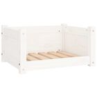 VidaXL Estructura lisa cama de madera blanca para perros, , large image number null