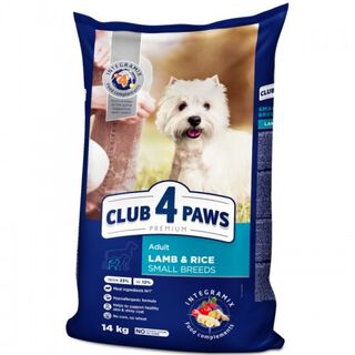 Club 4 Paws Pienso seco para perros razas pequeñas Cordero y Arroz