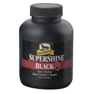 Crema Absorbine SuperShine para el casco del caballo color Negro
