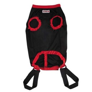 Chaleco kong para reducir la ansiedad de perros color Negro/Rojo