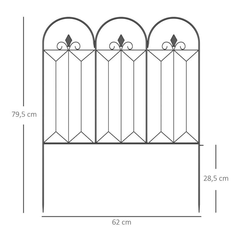 Outsunny Vallas de Jardín Negro, , large image number null