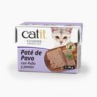 Paté para gatos Catit Cuisine, Pavo con Pollo y Jamón-95g, , large image number null