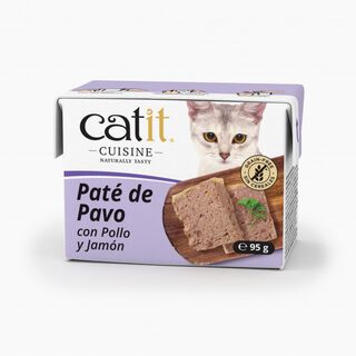 Catit Cuisine Paté Pavo con Pollo y Jamón para gatos