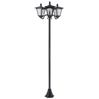 Outsunny Farol Solar Negro para Jardín exterior