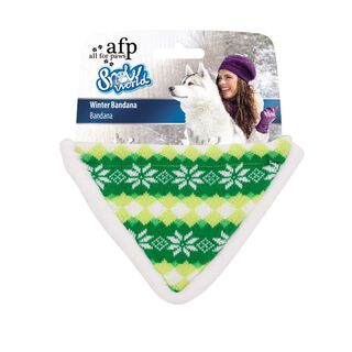 All For Paws Bandana invierno verde para perros