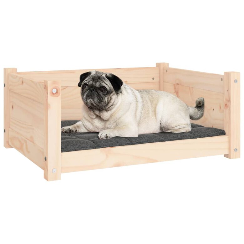 VidaXL Estructura lisa cama de madera para perros, , large image number null