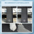 PawHut Rampa Plegable para Perros y Gatos con Alfombra Antideslizante Escaleras de Mascotas para Coche Cama Sofá Carga 75 kg 155x39x14 cm Negro., , large image number null