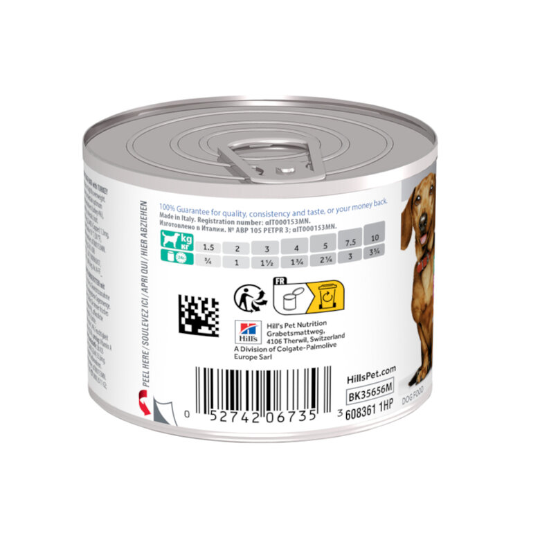 Hill's Science Plan Adult Small & Mini Perfect Weight Mousse de Pavo lata para perros, , large image number null