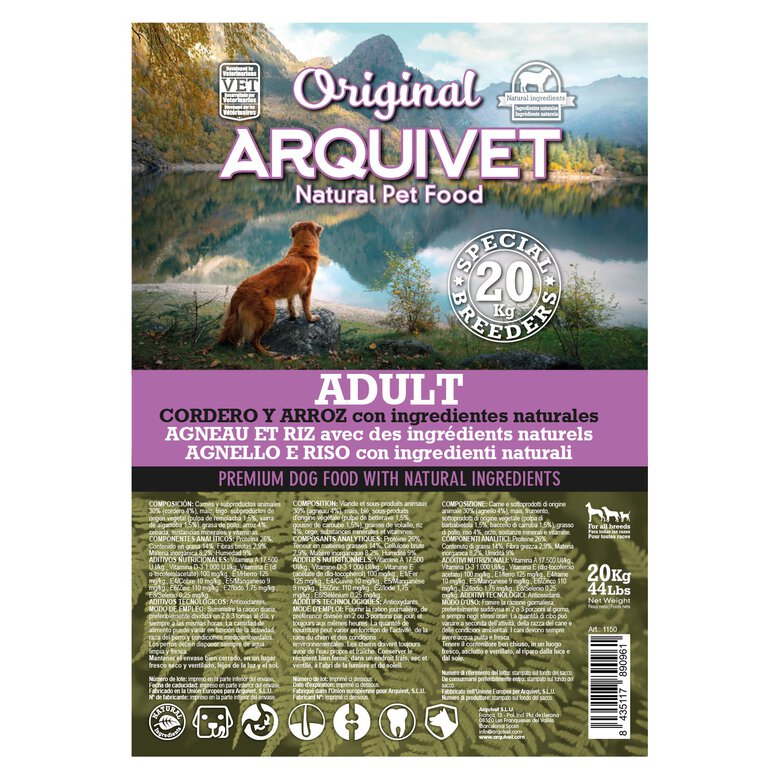 ARQUIVET DOG ORIGINAL - Adult Cordero 20Kg, , large image number null