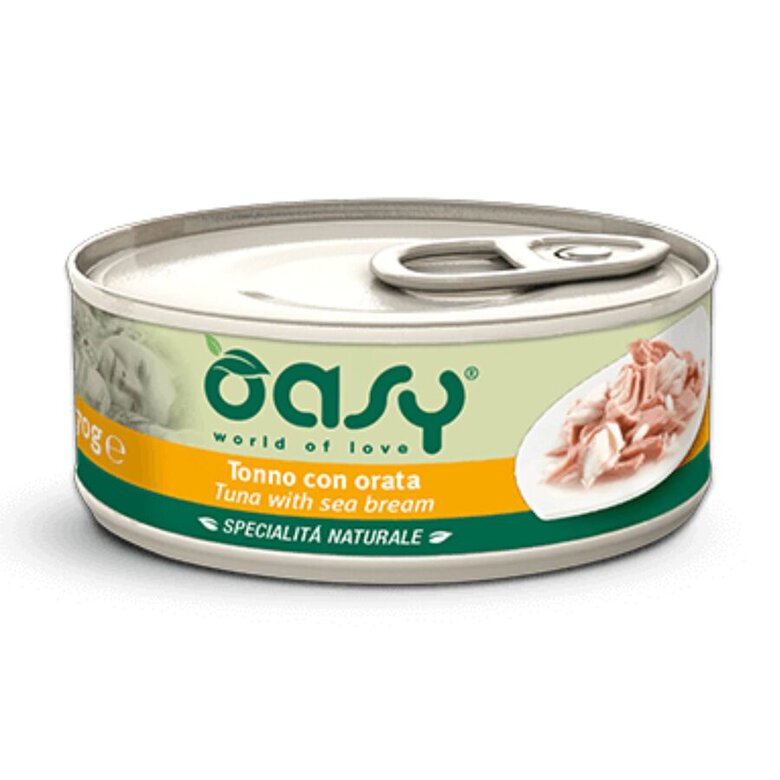 OASY GATO LATA ATUN/DORADA 70G, , large image number null