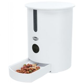 Dispensador automático de comida para mascotas color Blanco