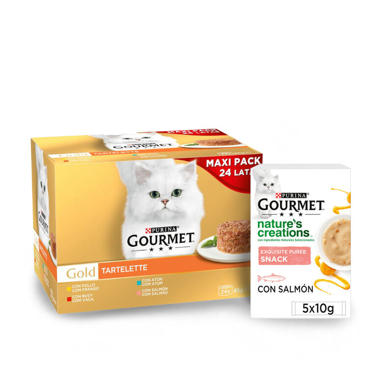 Pack Comida Húmeda Tartelette Gato Adulto Gourmet, , large image number null