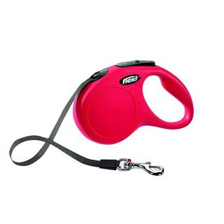 Correa Flexi extensible clásica 5 m para perros color Rojo