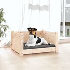 VidaXL Estructura lisa cama de madera para perros, , large image number null