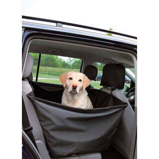 Cubre asientos de coche para perros, Universal, Antideslizante, Impermeable, Bolsillo lateral, Negro, Sammy, Mobiclinic