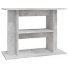 vidaXL Soporte para acuario madera ingeniería gris hormigón 80x35x60cm, , large image number null