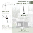 Outsunny Carpa Plegable con 2 Paredes Laterales, , large image number null