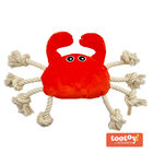 Tootoy! Comfort Fresh Crab peluche con cuerda para perros, , large image number null