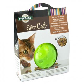 Bola dispensadora de premios Slimcat para gatos color Verde