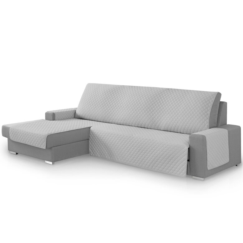 Vipalia Protector Cubresofa Rombos. Gris Claro. Chaise Longue Izquierda 240 cm, , large image number null