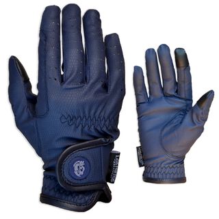 Guarnicioneria Los Nietos Guantes De Equitación Serino Color Azul Equipamiento Para El Caballo 