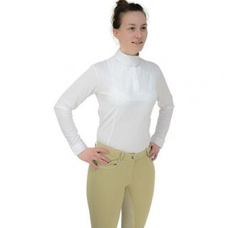 Camisa de manga larga Sandringham para mujer color Blanco