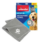 Vileda Pet Pro Toalla de Microfibra Gris para perros, , large image number null