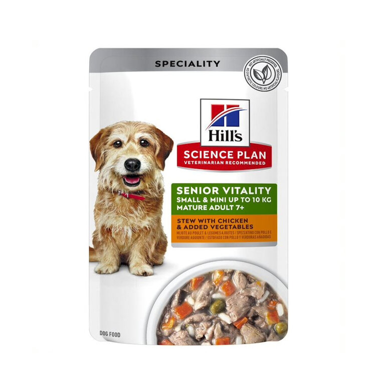 Hill’s Science Plan Senior vitatily adult 7+ small & adult estofado de pollo sobre para perros, , large image number null