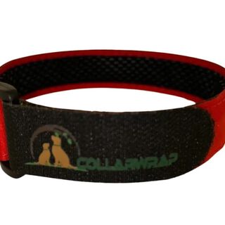CollarWrap Funda roja para collar antiparasitario para perros