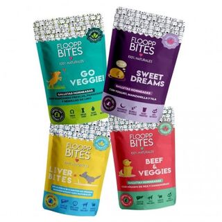 Cookie Pack FlooppBITES Snacks 100% Naturales para perros