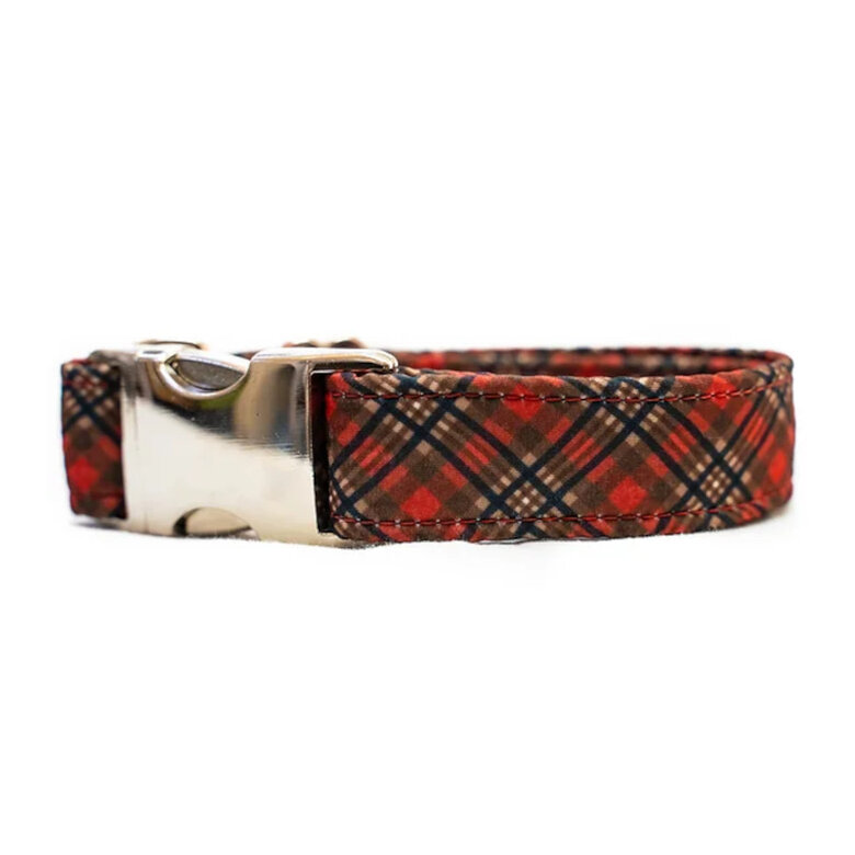 Pets &  Props Collar Red & Caramel Plaid para perros, , large image number null