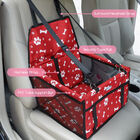 Nobleza - Refuerzo de Coche para Perros, Asiento del Coche de Seguridad para Mascotas Perro Gato Plegable Lavable Viaje Bolsas y Otra Mascota Pequeña con Cremallera Bolsillo, 40 * 34 * 25 cm, Rojo, , large image number null