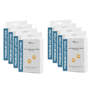 Eziclean Lote Premium de 8 unidades de arena para gatos