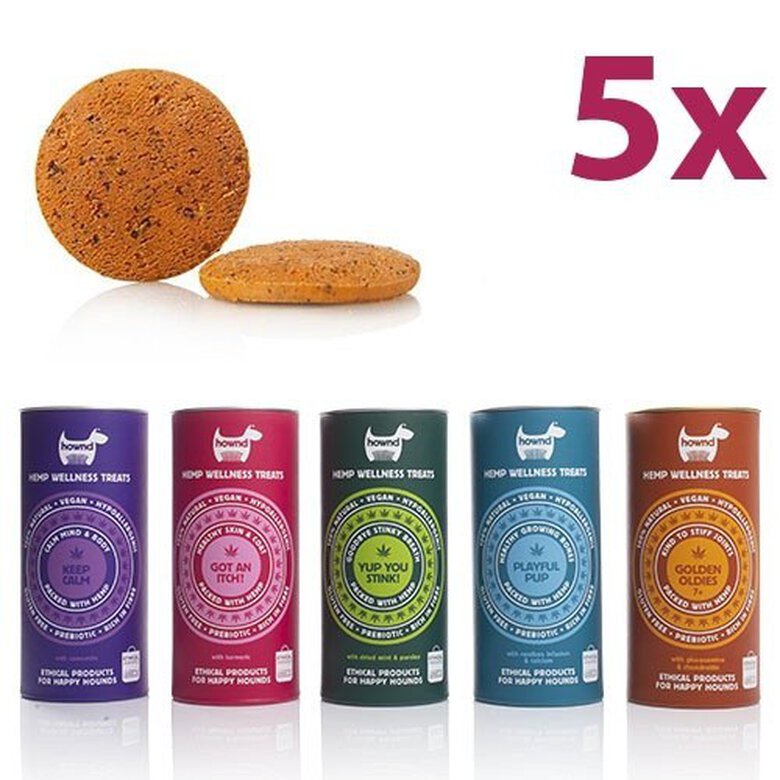 Pack 5 Snacks veganos para perros funcionales, , large image number null